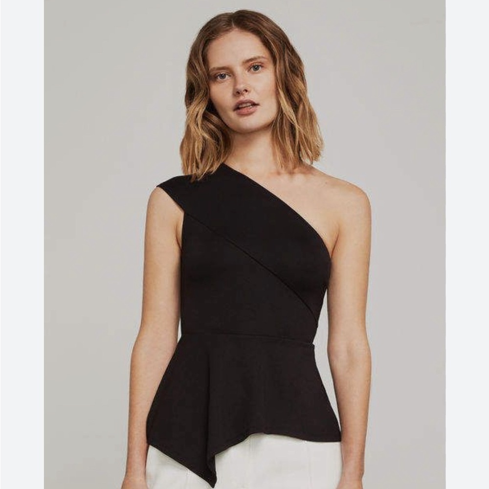 BCBG Gena one shoulder top